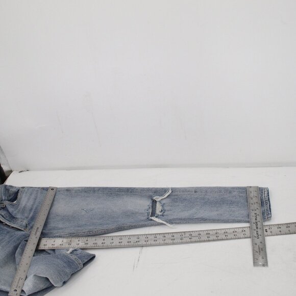 Agolde Jeans Women 24 Jamie High Rise Classic Distressed Straight Leg Button Fly - Picture 7 of 11